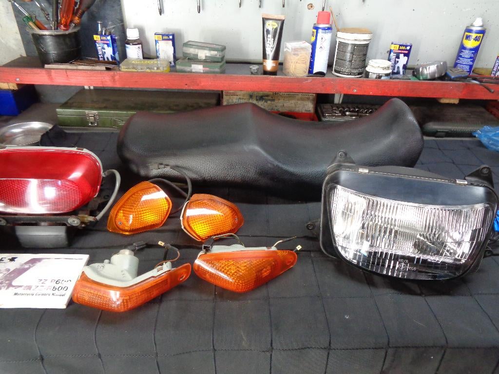 Kawasaki zzr600(ram-air) Onderdelen restant 96", Ophalen of Verzenden, Gebruikt