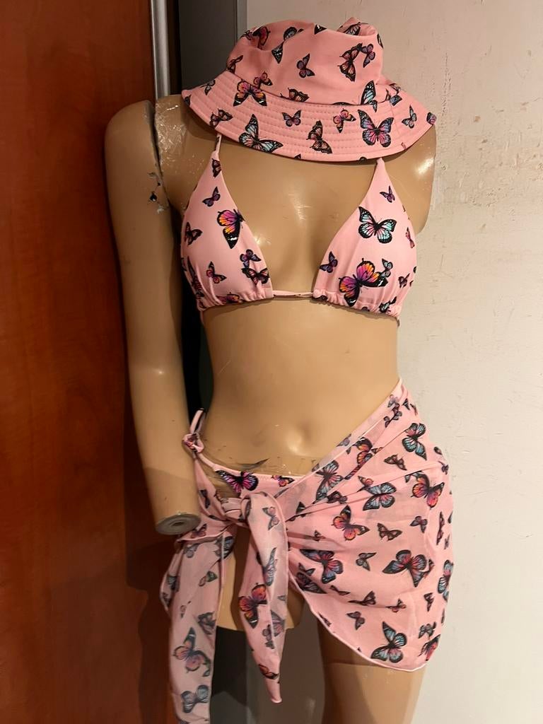 White Fox Bikini hoed pareo maat m nieuw, Nieuw, Ophalen of Verzenden, Roze, Bikini