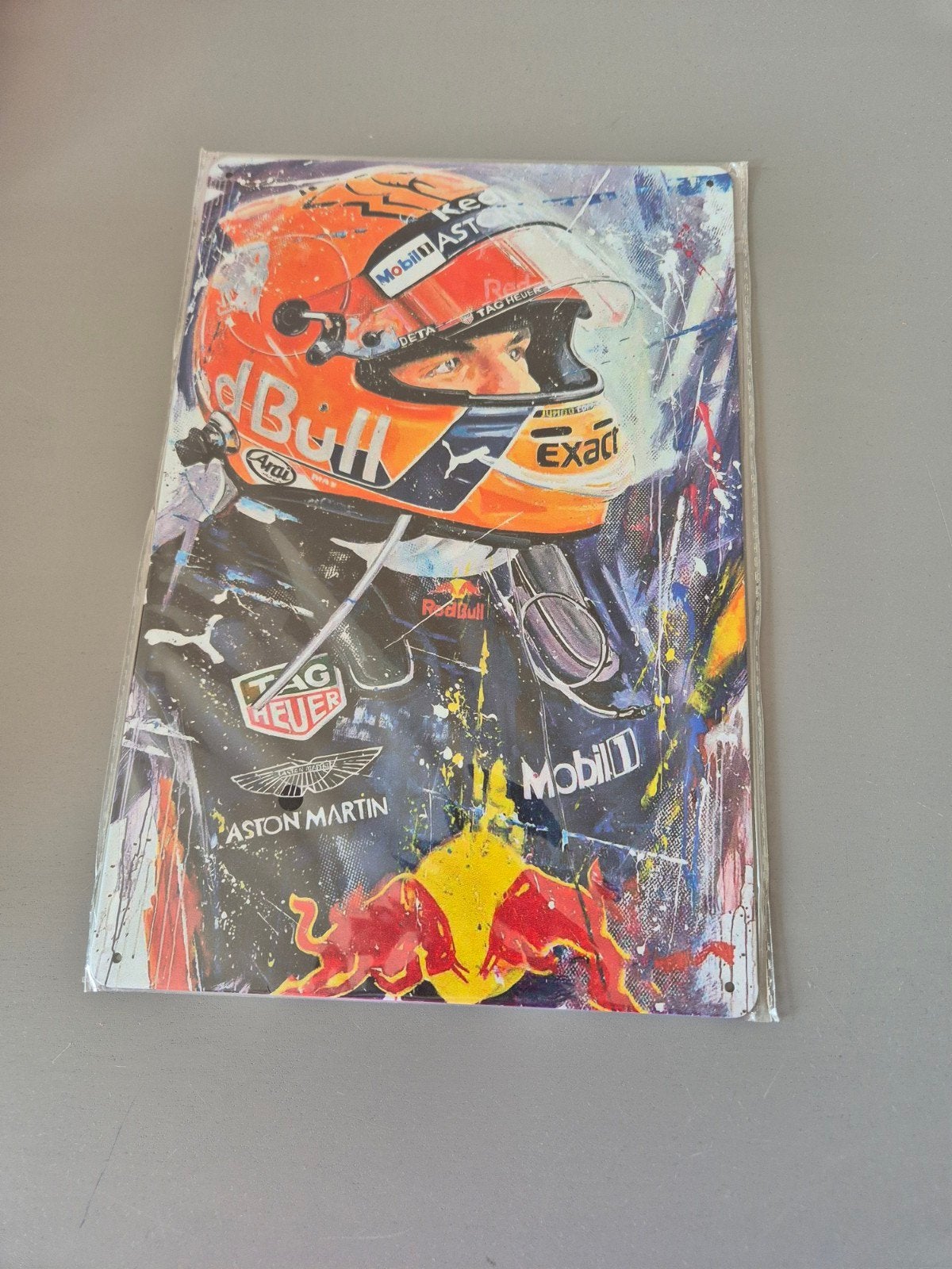 Max Verstappen Metalen Plaat - F1 Kunstwerk, Huis en Inrichting, Minder dan 50 cm, Nieuw, Ophalen of Verzenden, Print