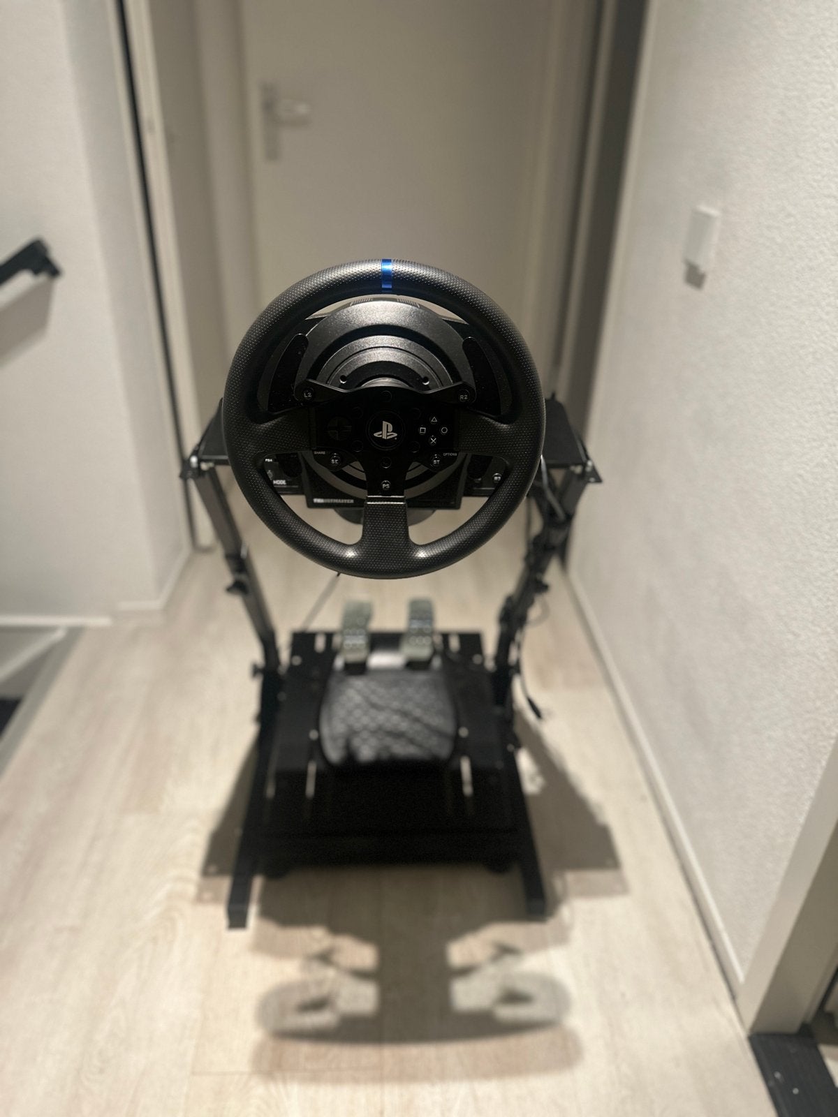 Thrustmaster T150 racestuur met standaard, Spelcomputers en Games, Spelcomputers | Overige Accessoires, Ophalen, Racestuur, Gebruikt