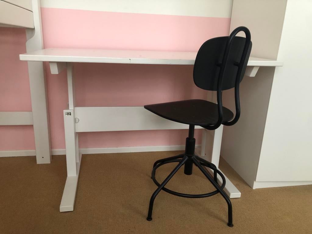 Lifetime wit bureau t.e.a.b., Ophalen, Gebruikt, 120 cm, Hout