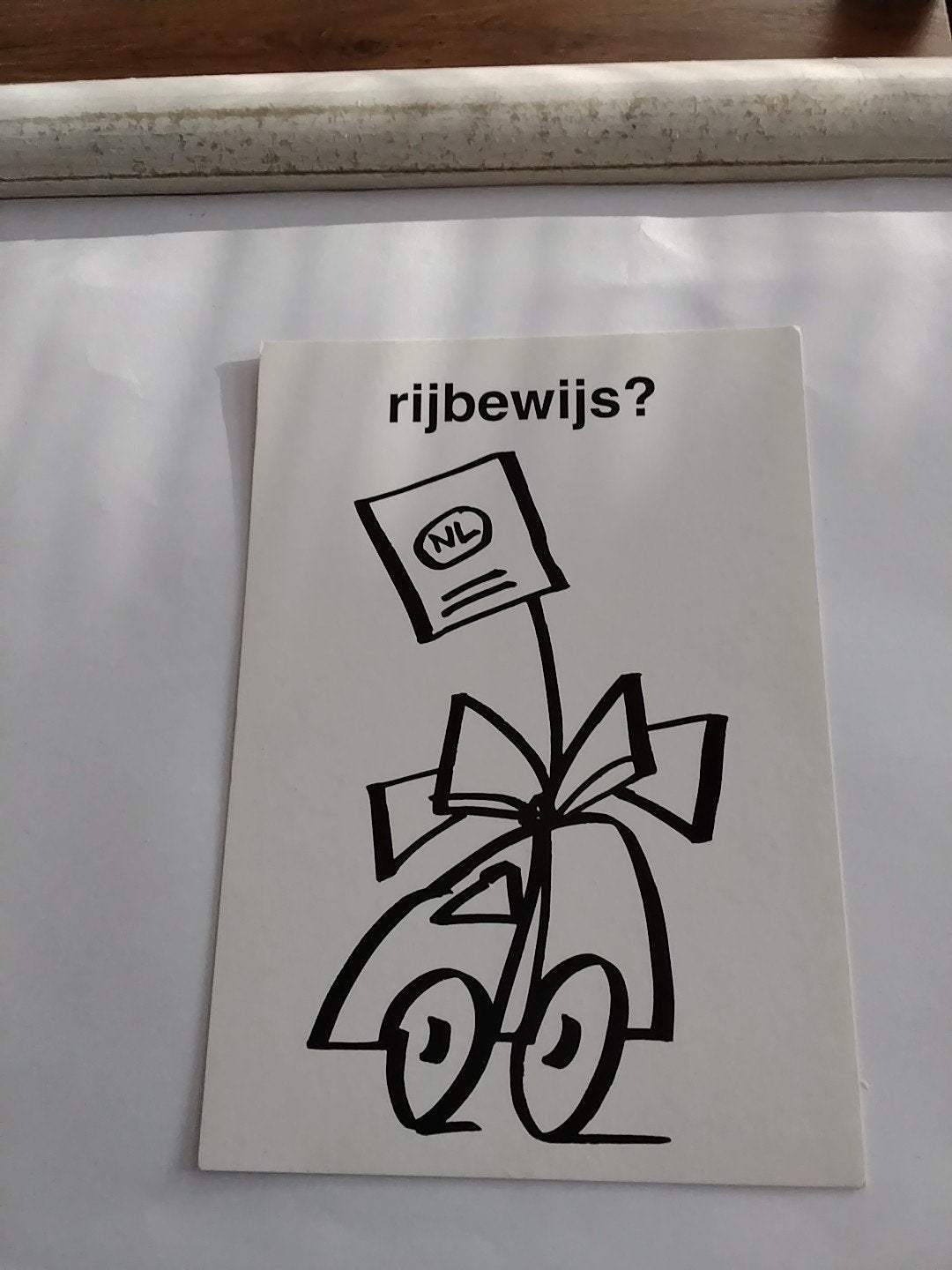Ansichtkaart: Rijbewijs? (GDC Gouda), Ophalen of Verzenden
