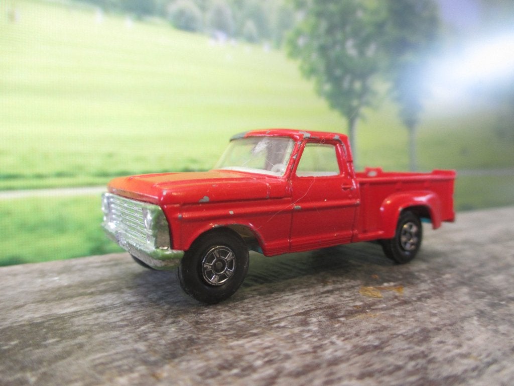 1:67 Ford F-150 Flareside Pick-Up Matchbox No.6 1970-1973, Ophalen of Verzenden, Gebruikt, Auto