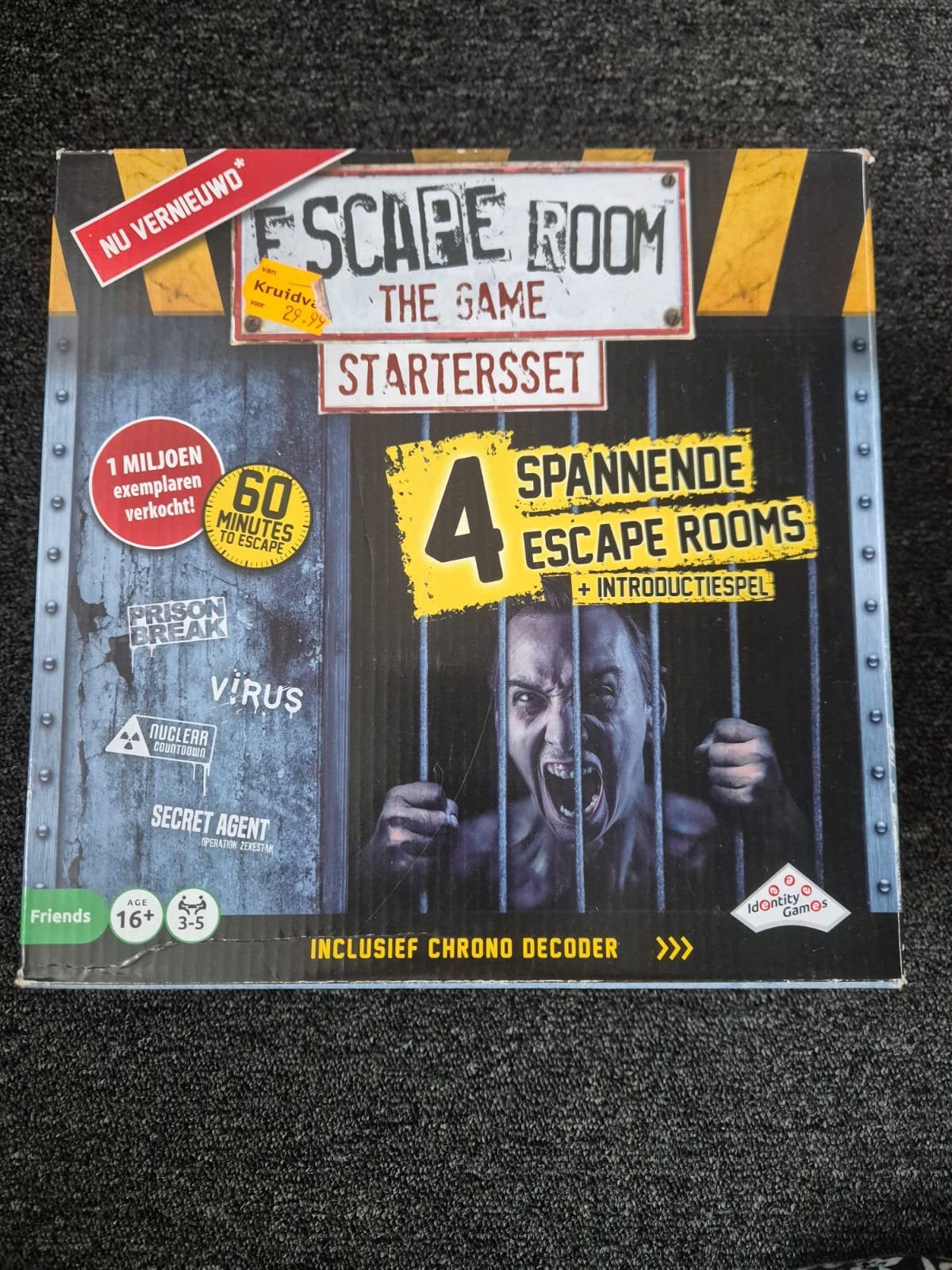 Escape Room The Game Startersset - 4 spannende Escape Rooms, Hobby en Vrije tijd, Gezelschapsspellen | Bordspellen, Ophalen, Identity Games