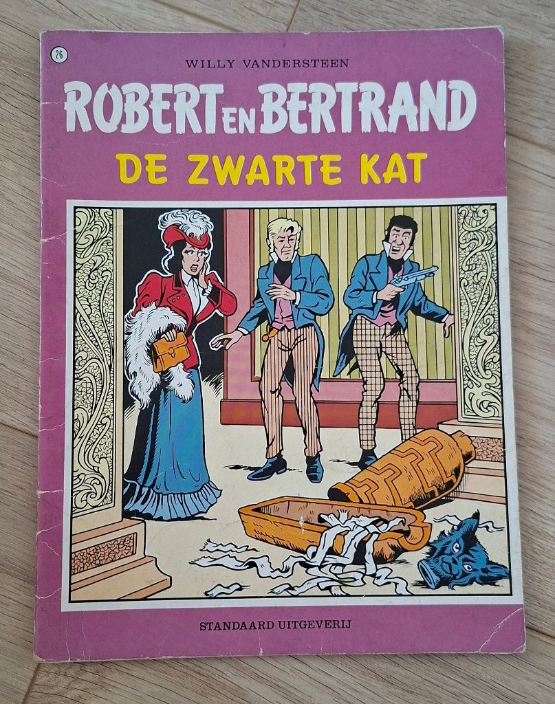 26 - Robert en Bertrand - De zwarte kat, Boeken, Eén stripboek, Ophalen of Verzenden, Gelezen, Willy Vandersteen