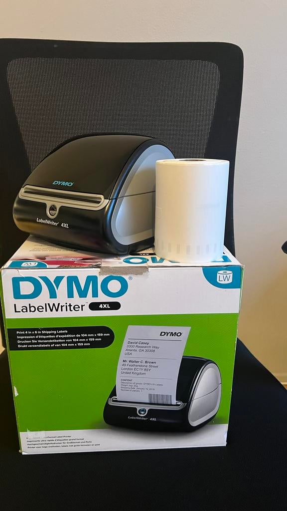 Dymo labelprinter 4XL bijna nieuw, Computers en Software, Labelprinters, Ophalen of Verzenden, Zo goed als nieuw