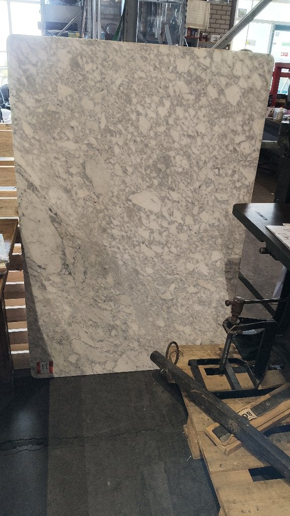 Groot marmeren tafelblad 136,5 x 91 cm, Ophalen, Overige materialen, Gebruikt, 100 tot 150 cm