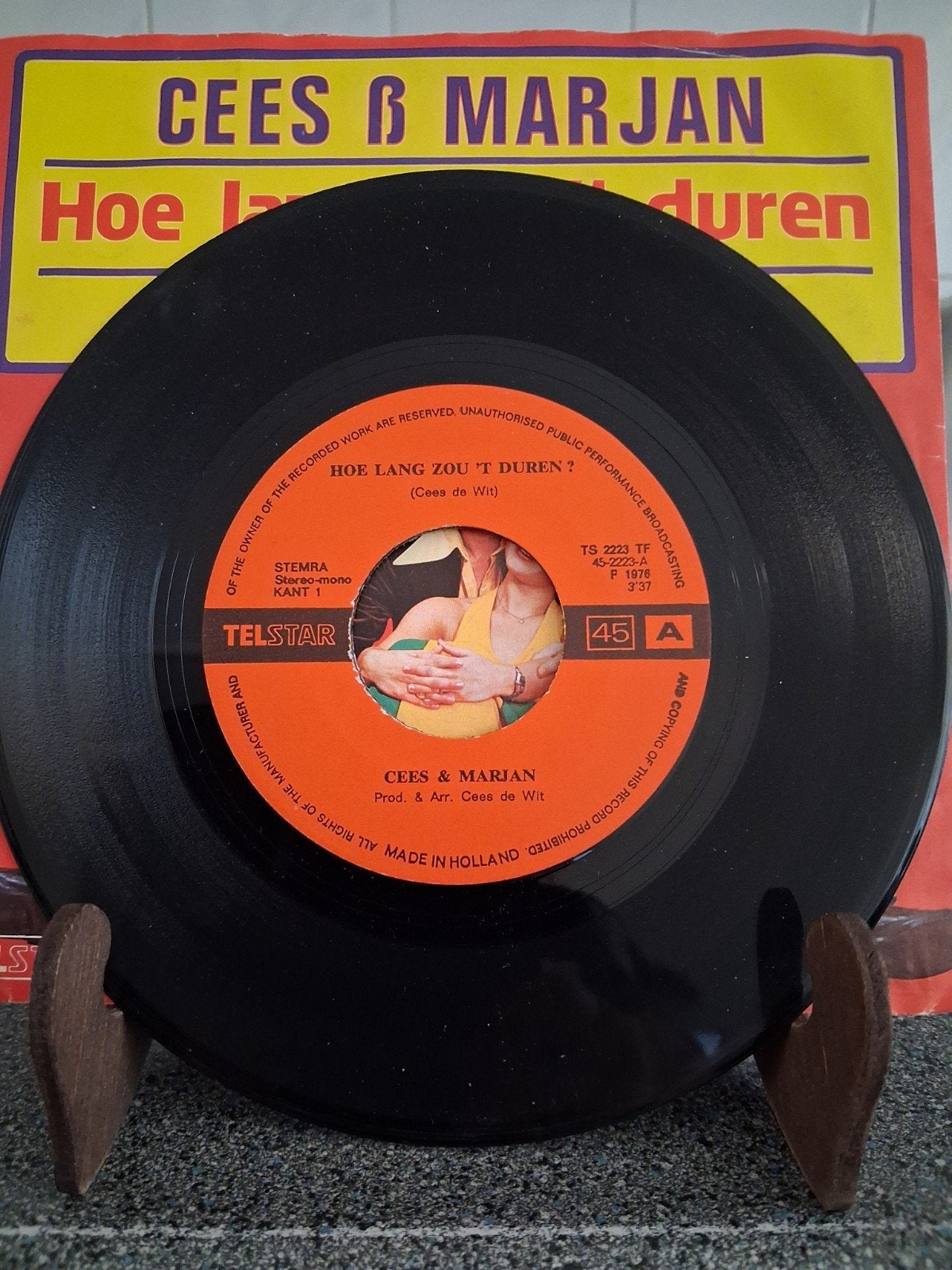 TELSTAR PIRATEN SINGELTJE CEES & MARJAN ZELDZAAM !, Cd's en Dvd's, Vinyl | Nederlandstalig, Overige formaten, Ophalen of Verzenden