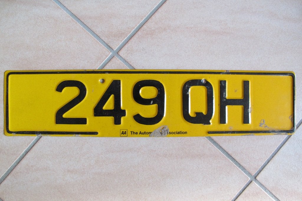 kentekenplaat UK (achter), Ophalen of Verzenden, Gebruikt