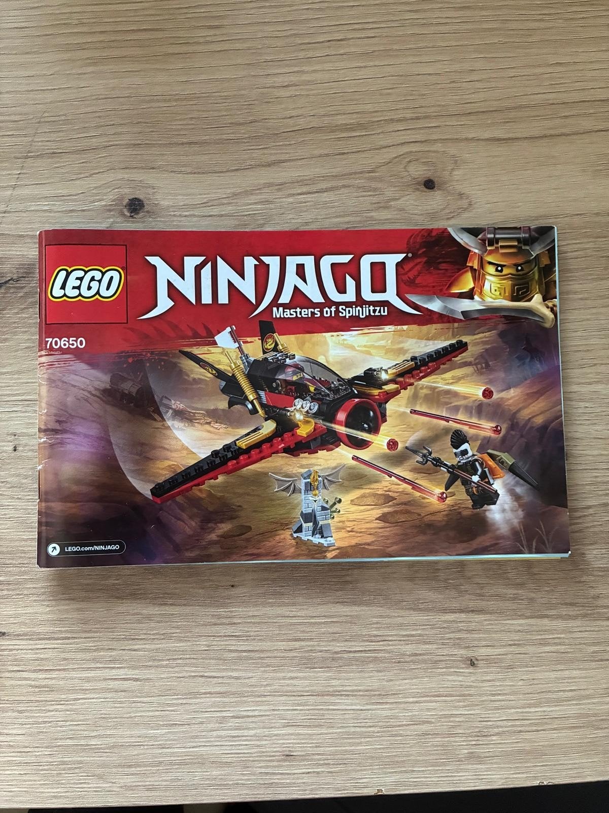 LEGO Ninjago 70650 Vleugel van het noodlot met minifiguren, Ophalen of Verzenden, Zo goed als nieuw, Overige merken