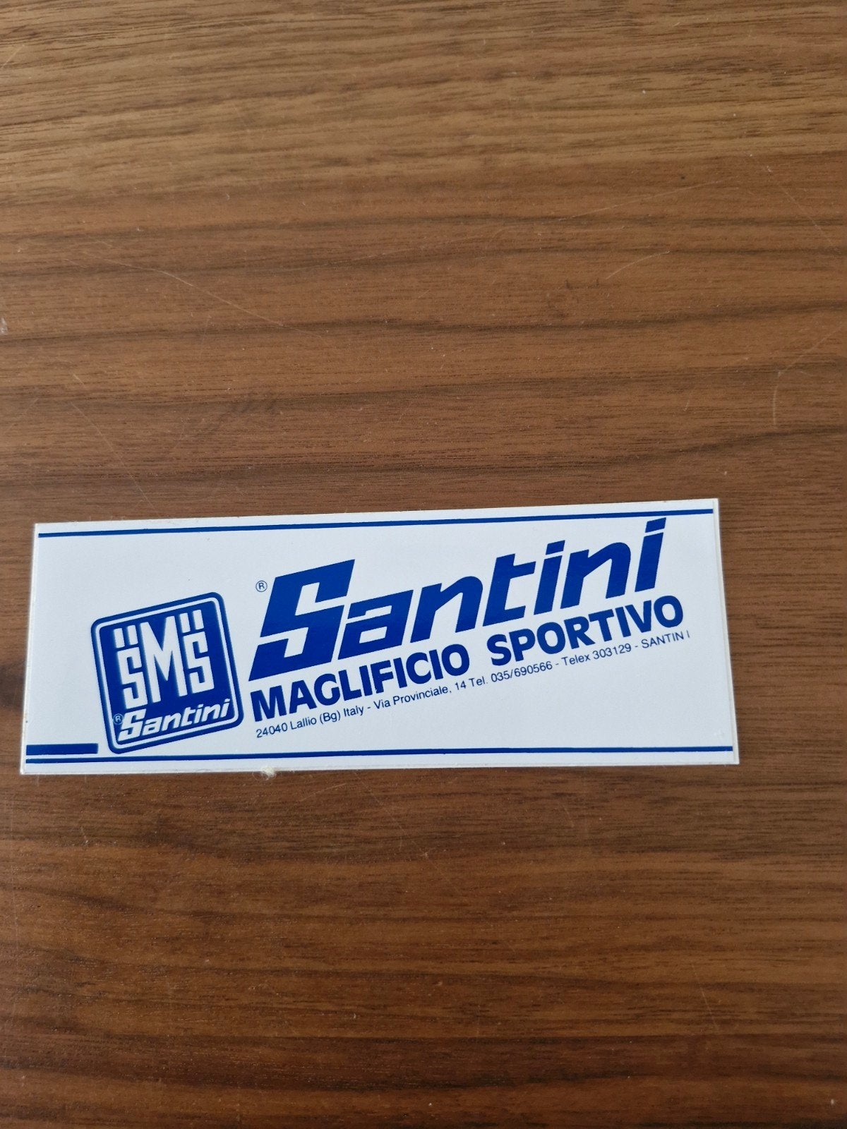 10262 Santini Maglificio Sportivo Sticker, Ophalen of Verzenden, Nieuw, Sport