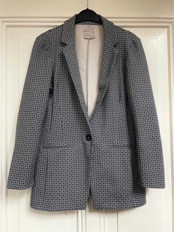 Yaya blazer blauw-wit maat 40, Maat 38/40 (M), Blauw, Ophalen of Verzenden, Zo goed als nieuw