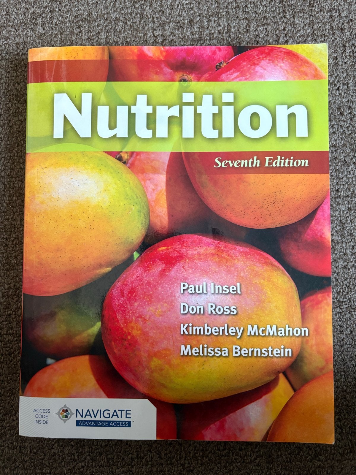 Nutrition Zevende Editie - Paul Insel e.a., Ophalen of Verzenden, Beta, Zo goed als nieuw, HBO