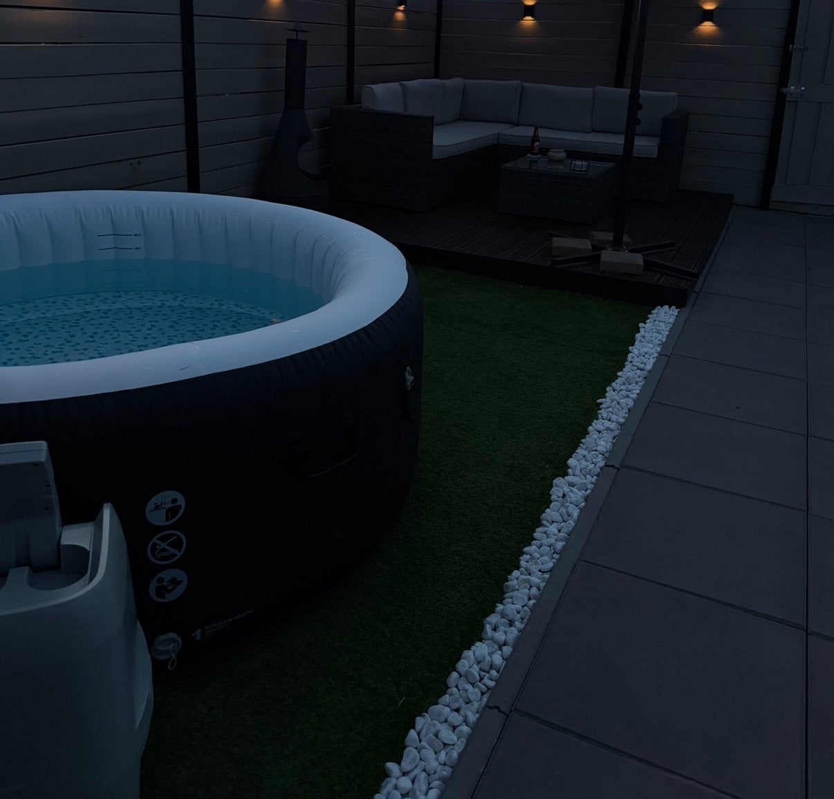 Jacuzzi Lay z spa miami. 4 maanden oud, zie beschrijving., Tuin en Terras, Ophalen, Zo goed als nieuw