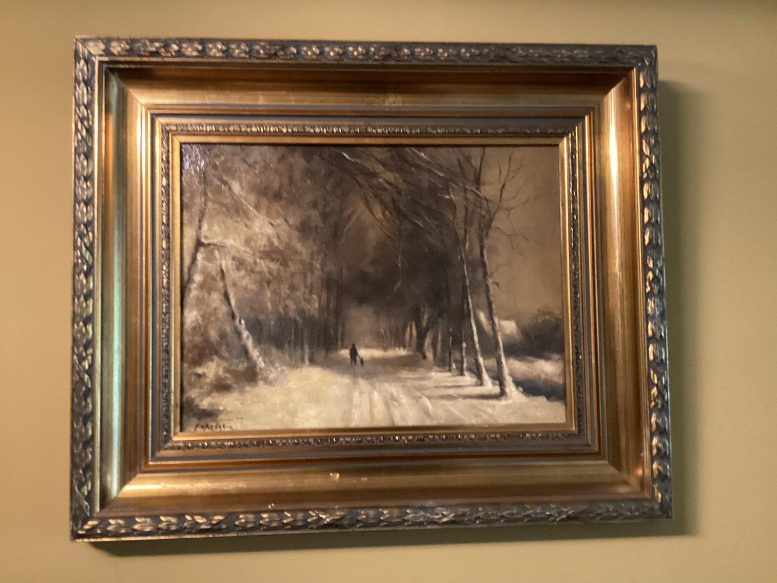 Schilderij Fedor van kregten, Antiek en Kunst, Ophalen of Verzenden