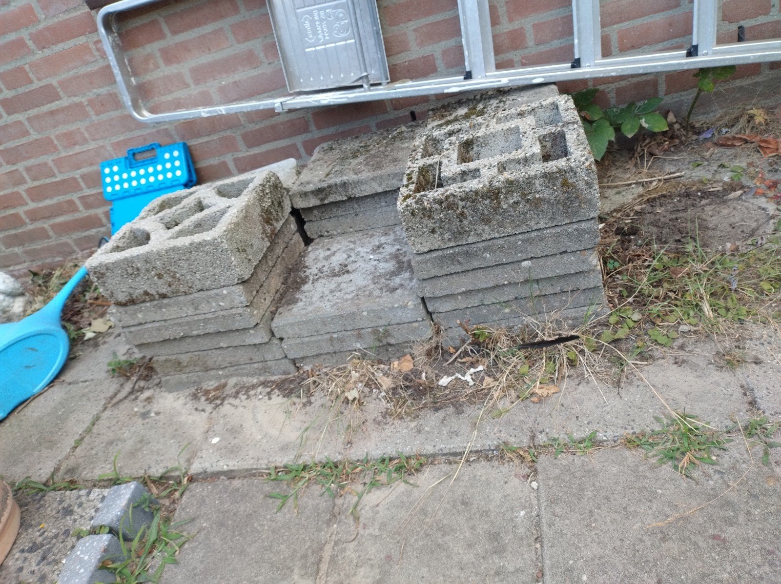 Gratis tegels ophalen, Tuin en Terras, Ophalen, Gebruikt, Overige materialen