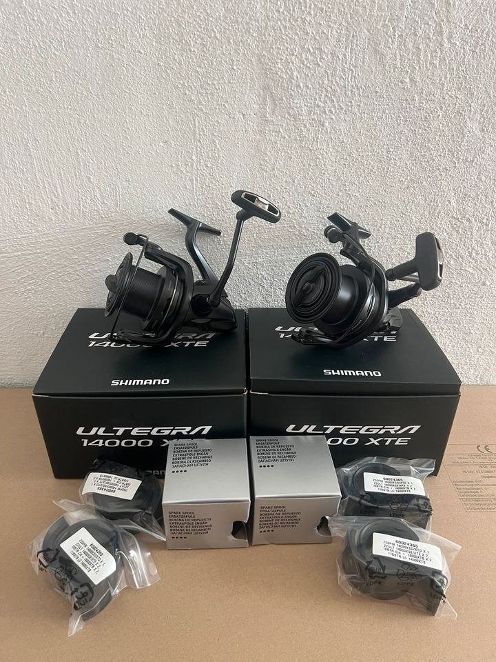 2x Shimano Ultegra 14000 XTE Karperwielen, Ophalen of Verzenden, Nieuw, Molen