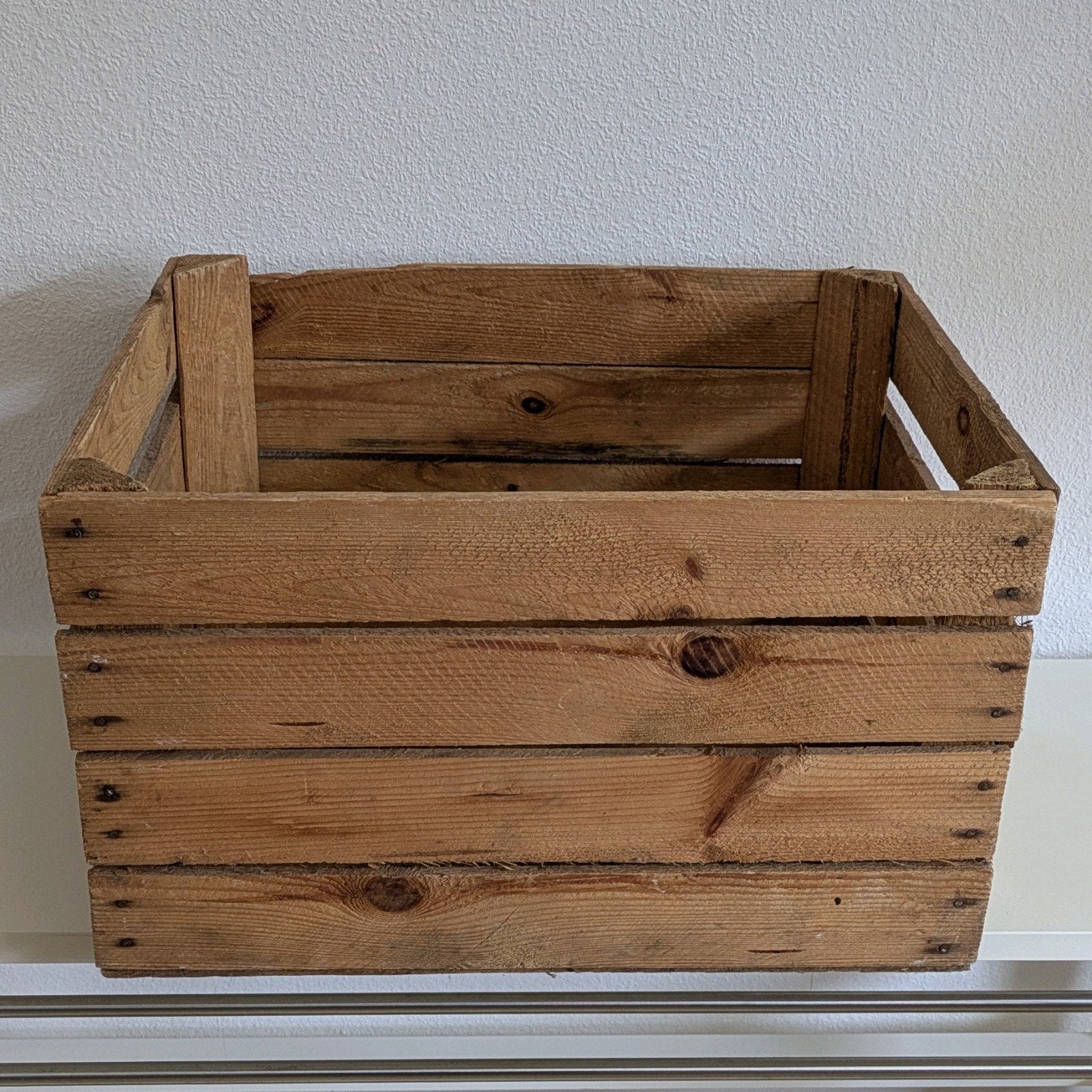 Rustieke houten fruitkist - 50x40x30 cm, Ophalen