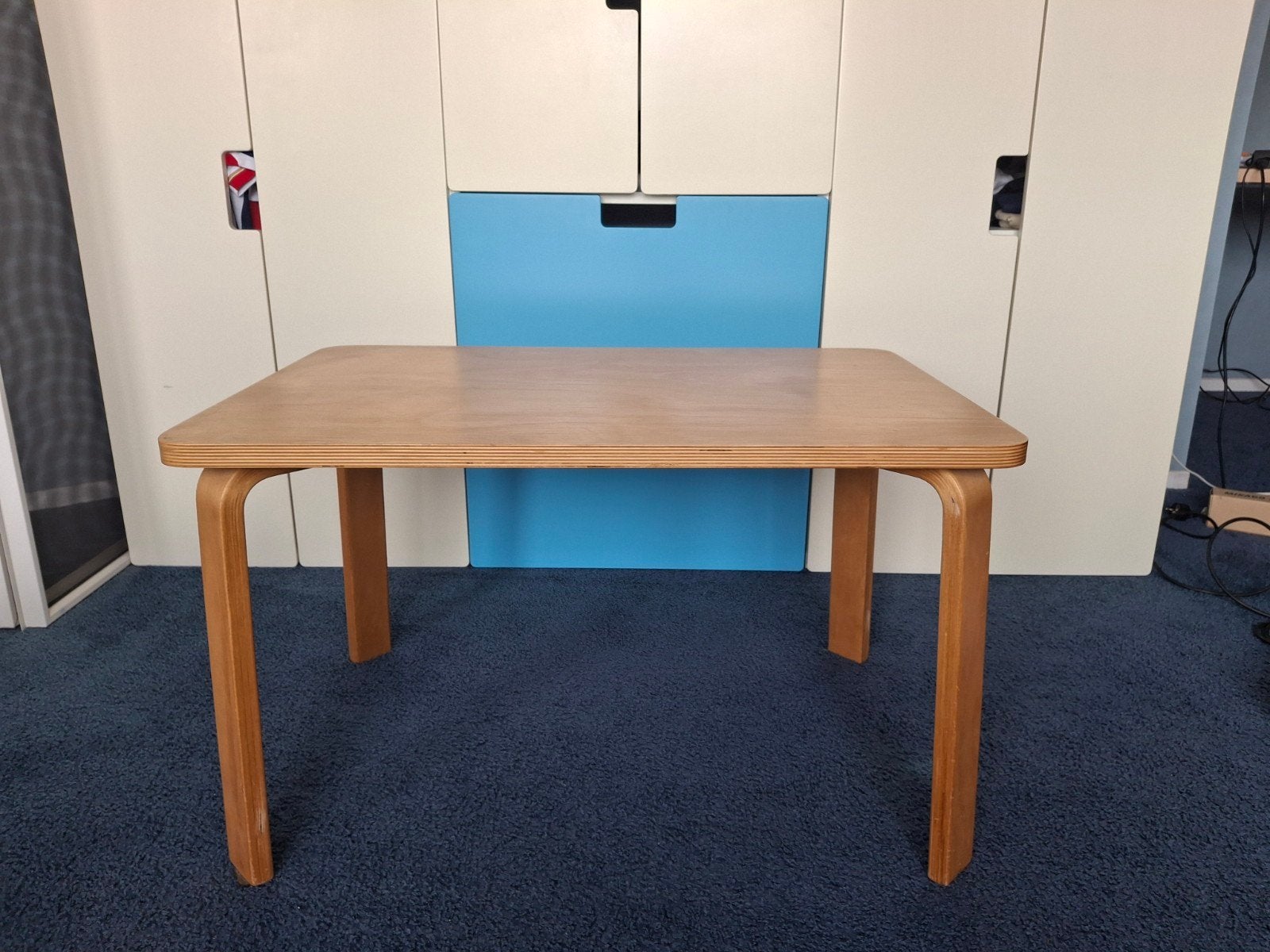 Houten kindertafel - 75x50x45 cm, Ophalen, Gebruikt, Tafel(s)