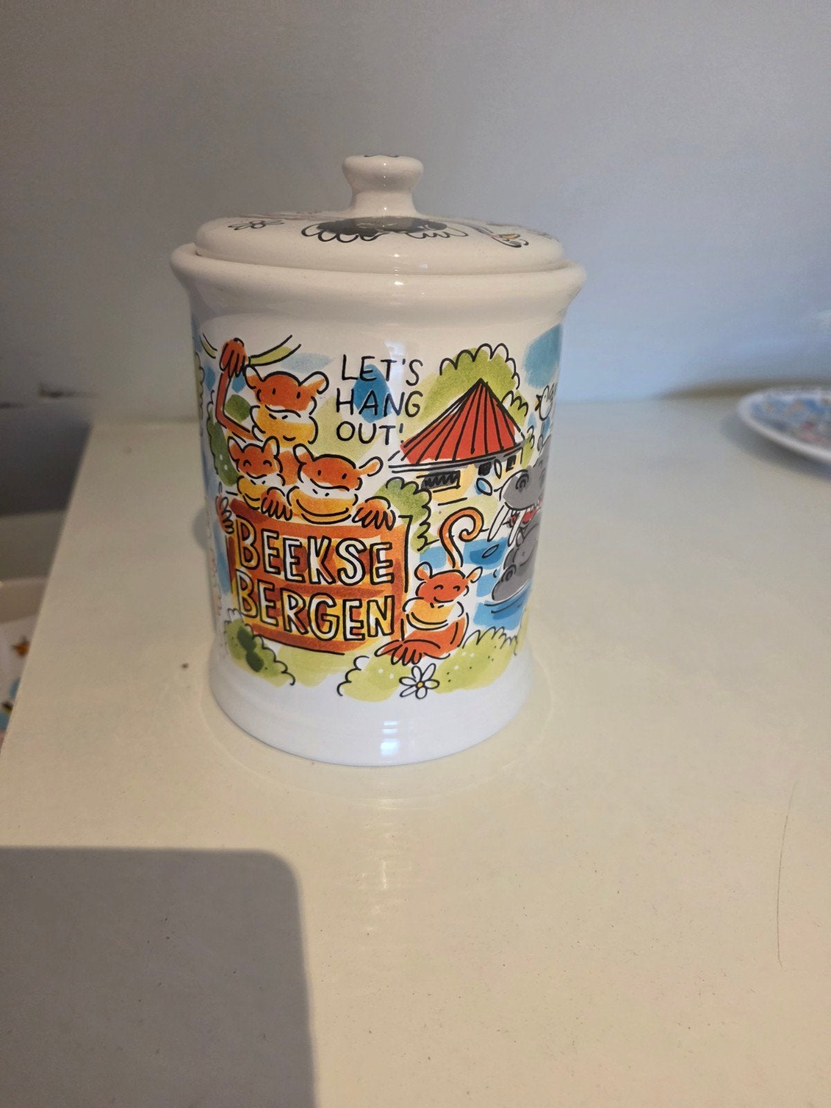 Pot Blond Amsterdam Beekse Bergen, Ophalen of Verzenden, Gebruikt, Meerkleurig, Steen/keramiek