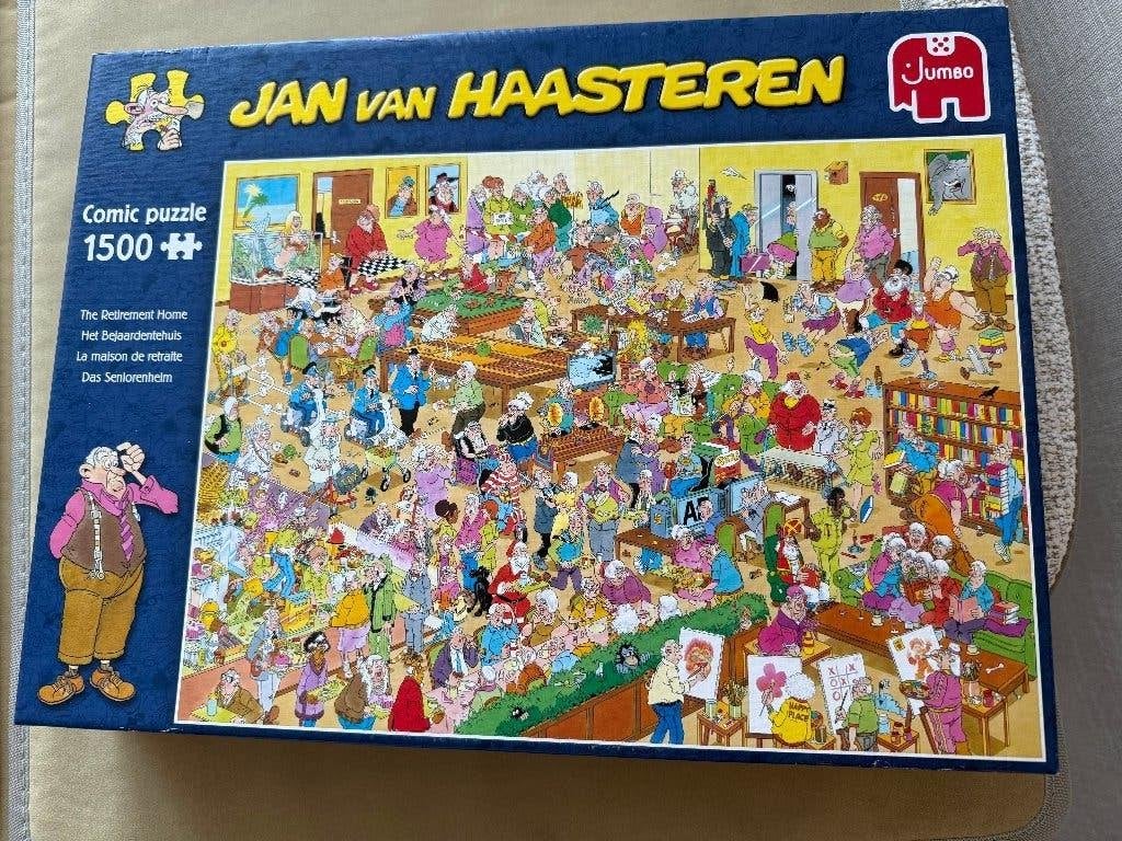 Jan van Haasteren 1500 stukjes Bejaardentehuis, Ophalen, 500 t/m 1500 stukjes, Gebruikt