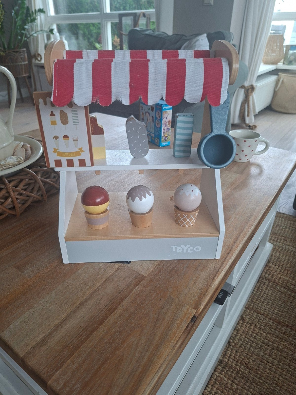 Tryco Houten IJskraam met Accessoires, Ophalen of Verzenden, Gebruikt