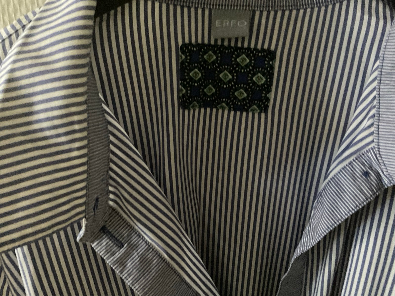 Z.g.a.n. Blauw gestreept overhemd/blouse maat 44, Verzenden, Zo goed als nieuw, Maat 42/44 (L), Blauw