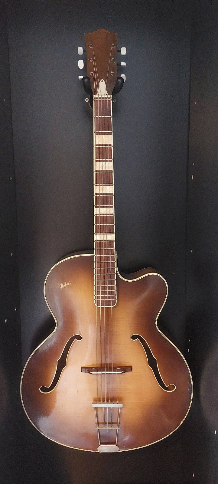 Höfner vintage jaren 50 archtop, Muziek en Instrumenten, Snaarinstrumenten | Gitaren | Akoestisch, Ophalen, Gebruikt, Western- of Steelstringgitaar