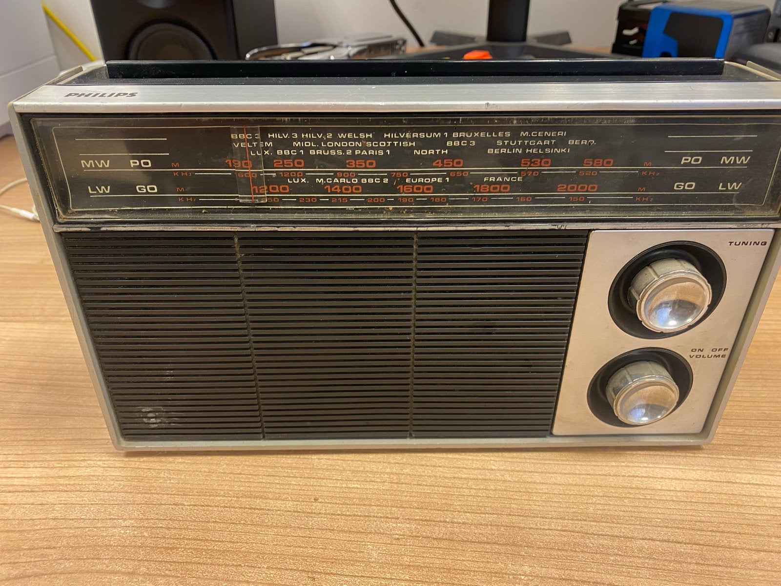 Vintage Philips Transistorradio - Klassieke Ontvanger, Ophalen of Verzenden, Gebruikt, Transistorradio