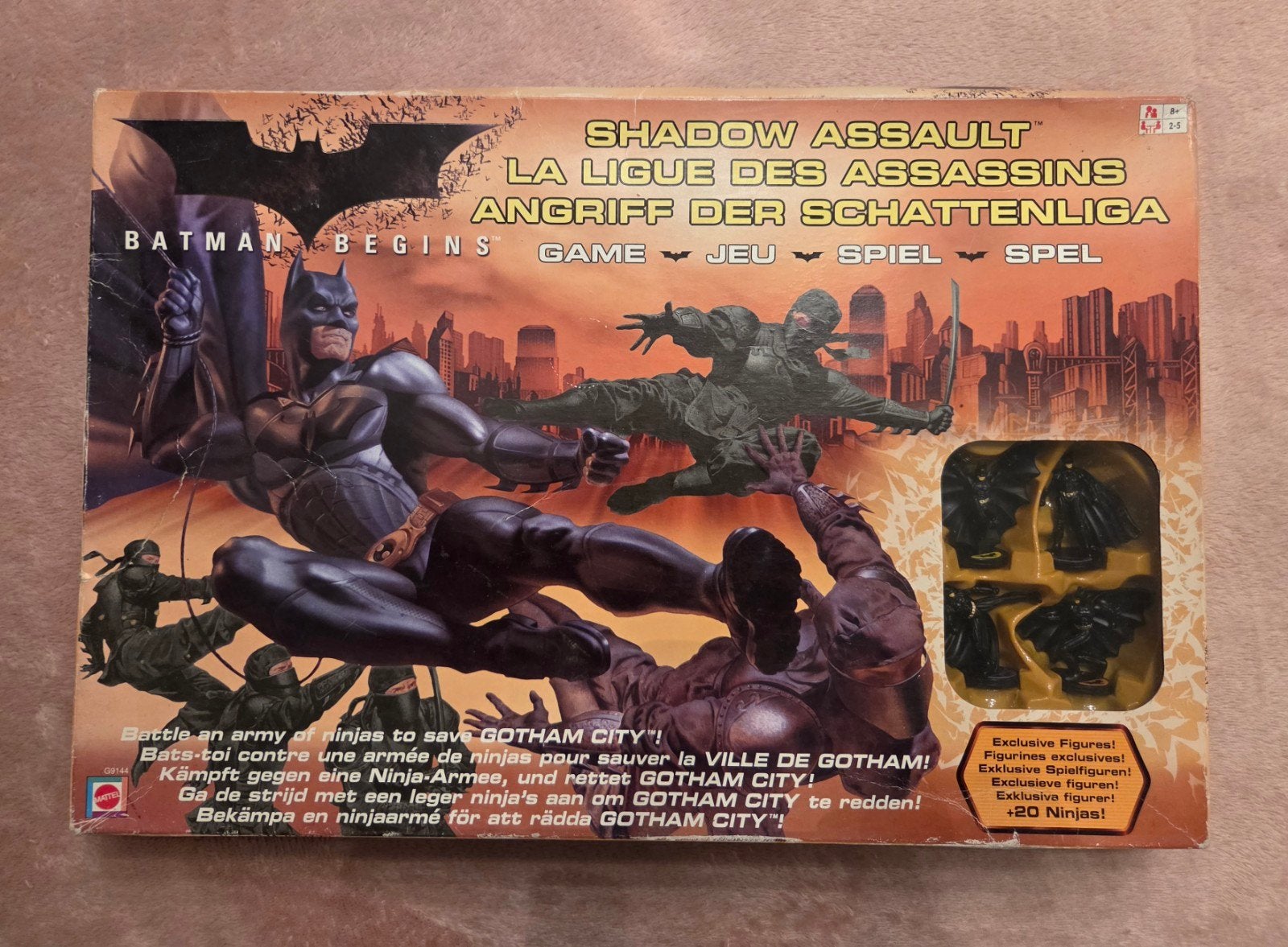 Batman Begins Shadow Assault Bordspel, Hobby en Vrije tijd, Drie of vier spelers, Ophalen of Verzenden, Gebruikt, Mattel