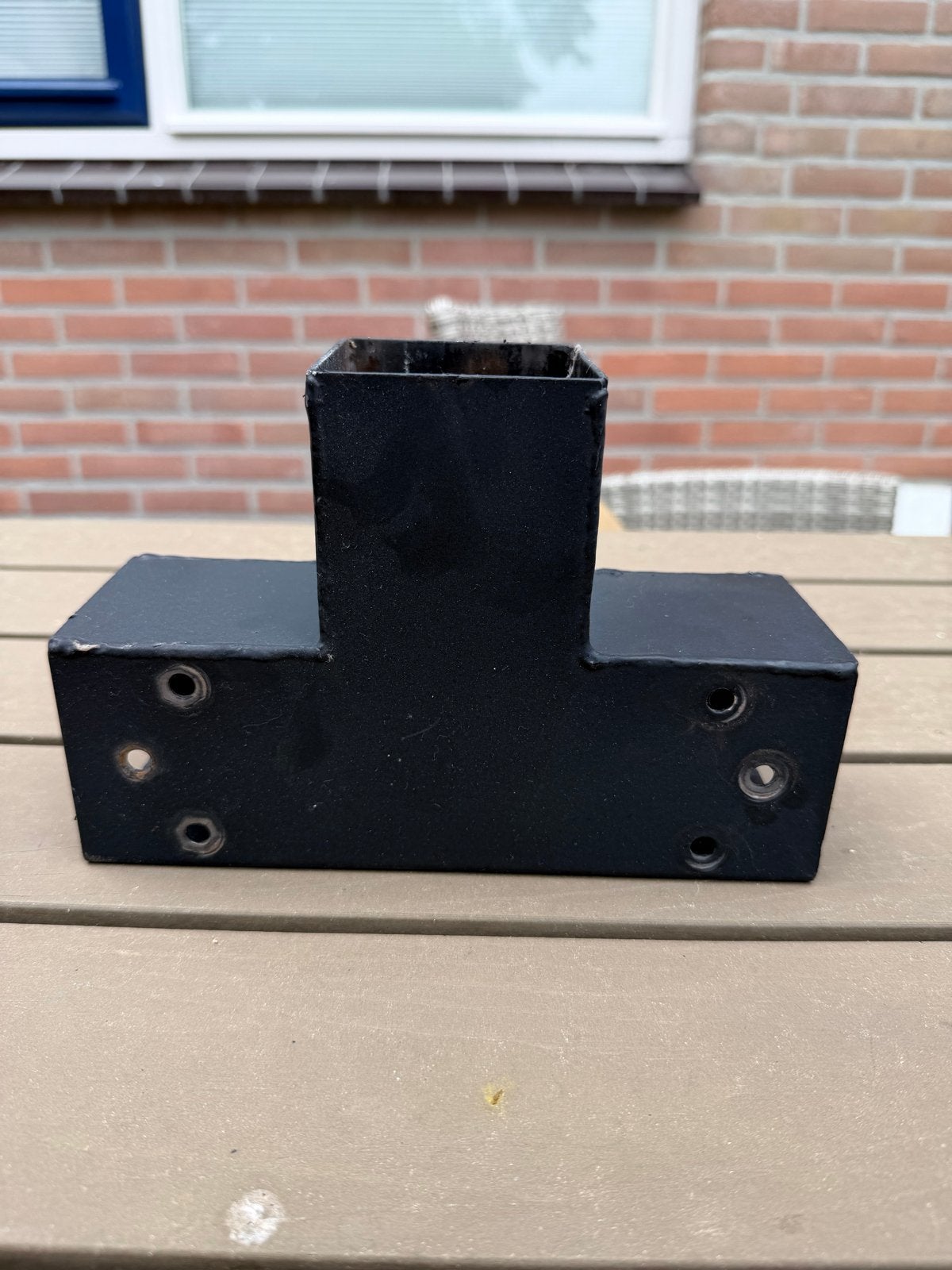 3x Paalverbinder 4-kants voor paal 7x7, Ophalen of Verzenden, Gebruikt, Overige typen
