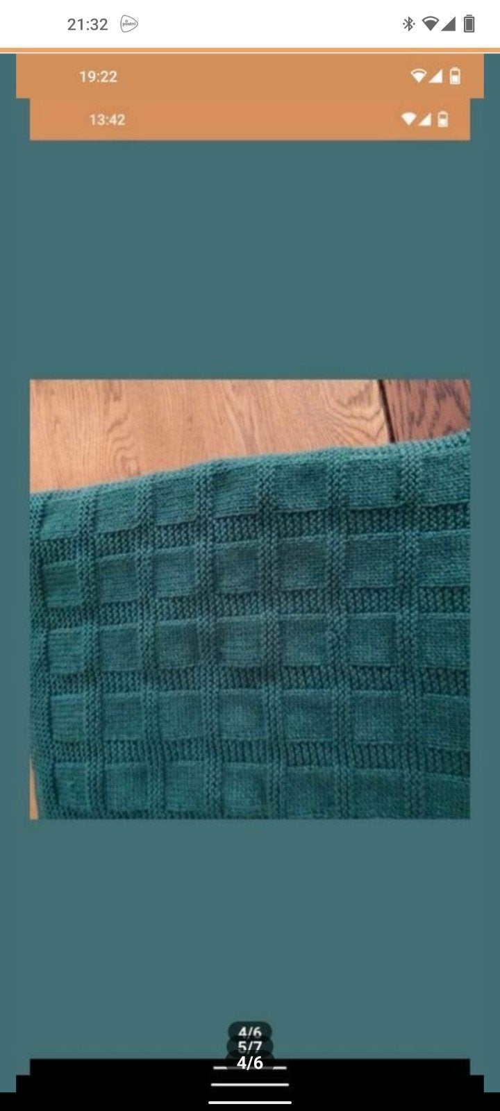 Nieuw gebreid baby dekentje warm groen!, Ophalen of Verzenden, Nieuw, Wieg