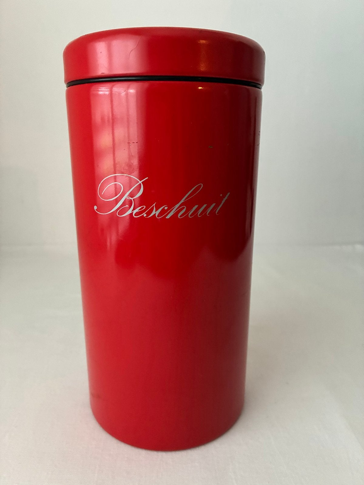 Brabantia Beschuitbus Rood - Lichte Gebruikssporen, Ophalen of Verzenden, Metaal, Rood, Brabantia