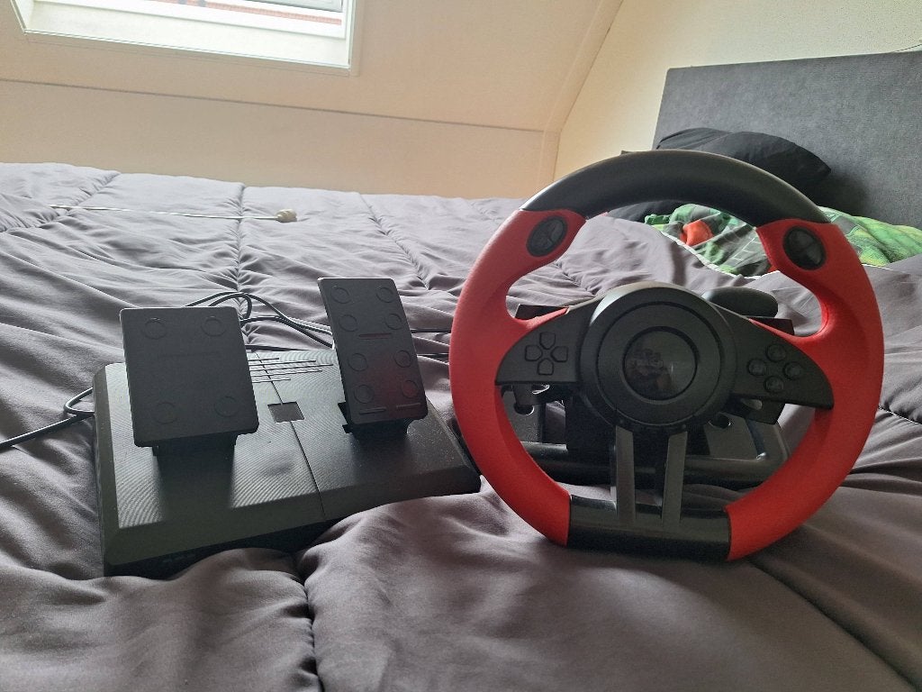 game stuur, Ophalen, Gebruikt, Stuur of Pedalen