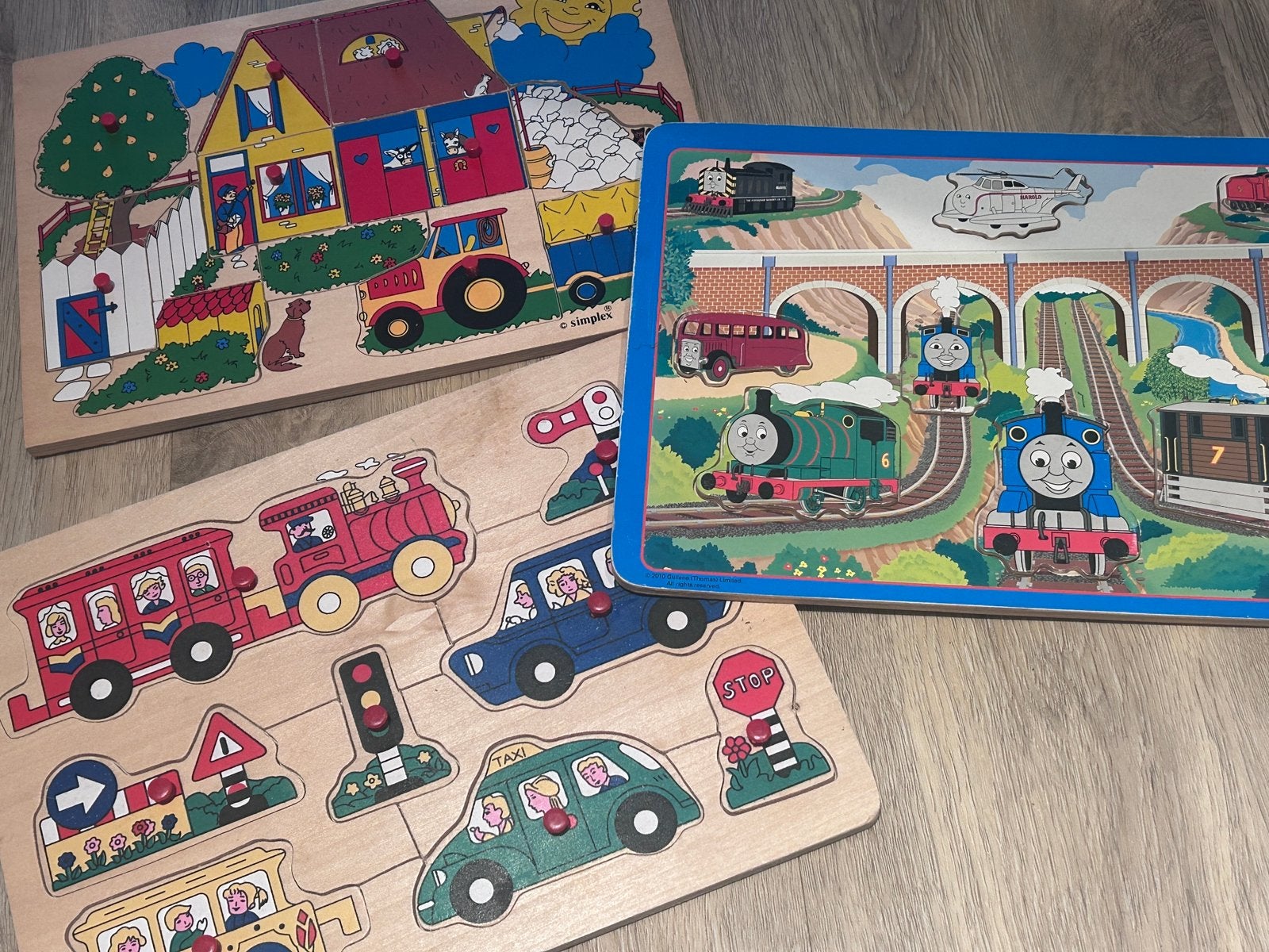 Set van 3 houten puzzels, Ophalen of Verzenden