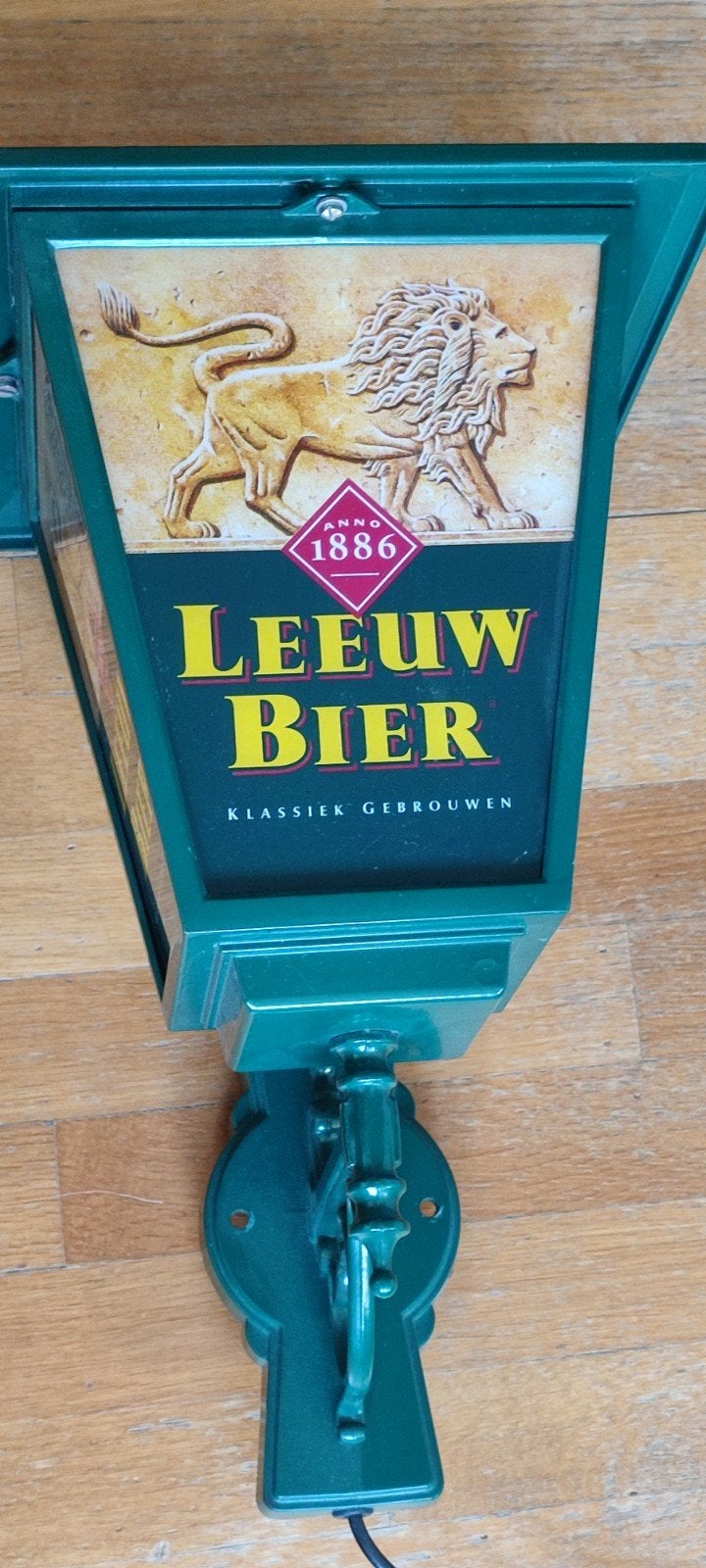 Leeuw Bier Lamp - Wandlamp - Brouwerij Reclame - 1997, Ophalen of Verzenden, Gebruikt, Overige typen, Leeuw