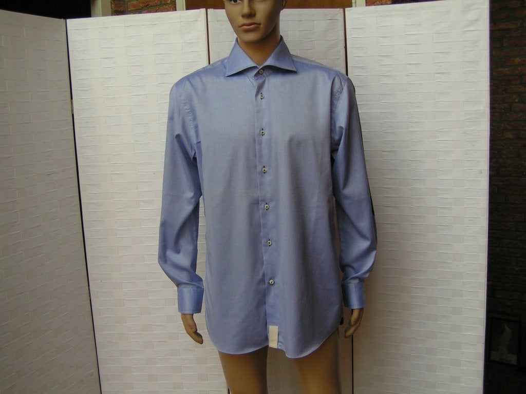 ARTU NAPOLI overhemd,Mt XL (44) als nieuw, Blauw, Tweedehands, Ophalen of Verzenden, Zo goed als nieuw