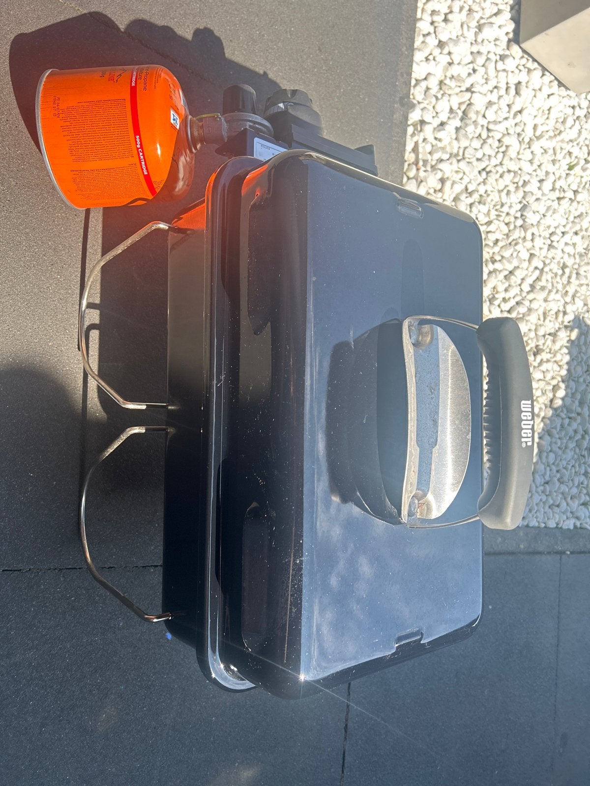 Weber Go-Anywhere gasbarbecue, Ophalen, Gebruikt