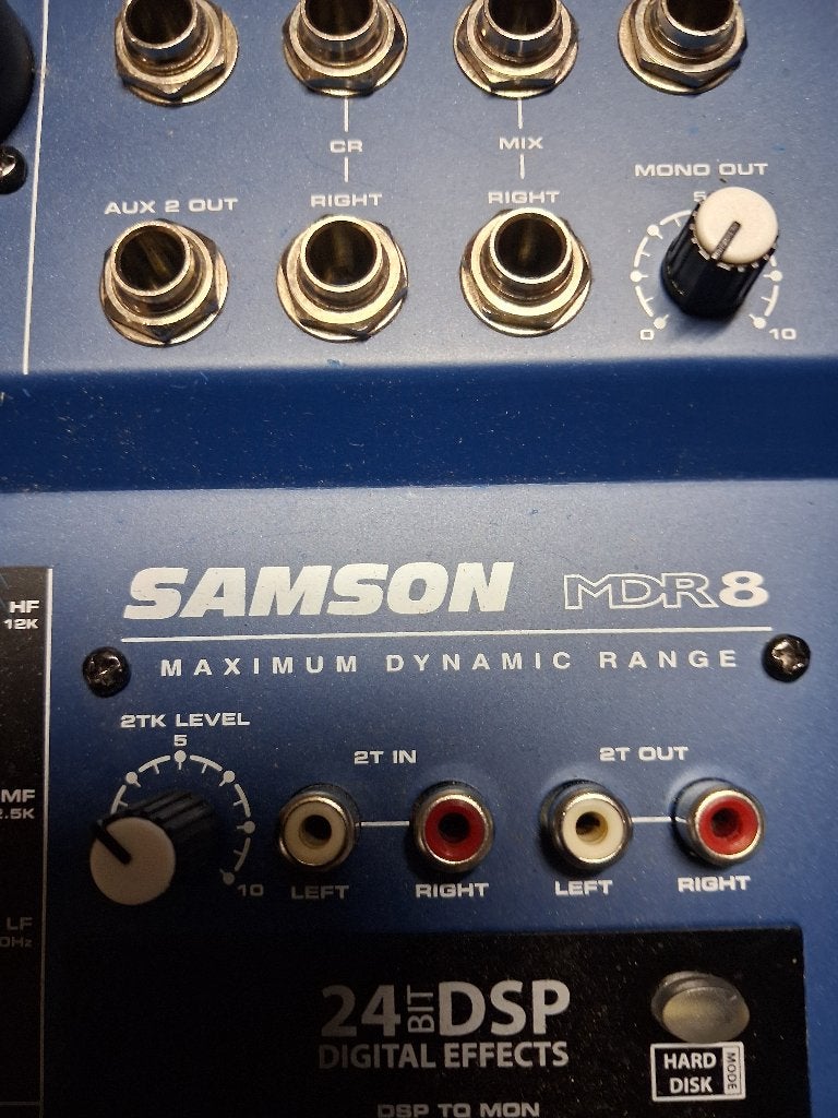 SAMSON MDR8 MENGPANEEL, Muziek en Instrumenten, Mengpanelen, Ophalen, Zo goed als nieuw, 5 tot 10 kanalen, Microfooningang