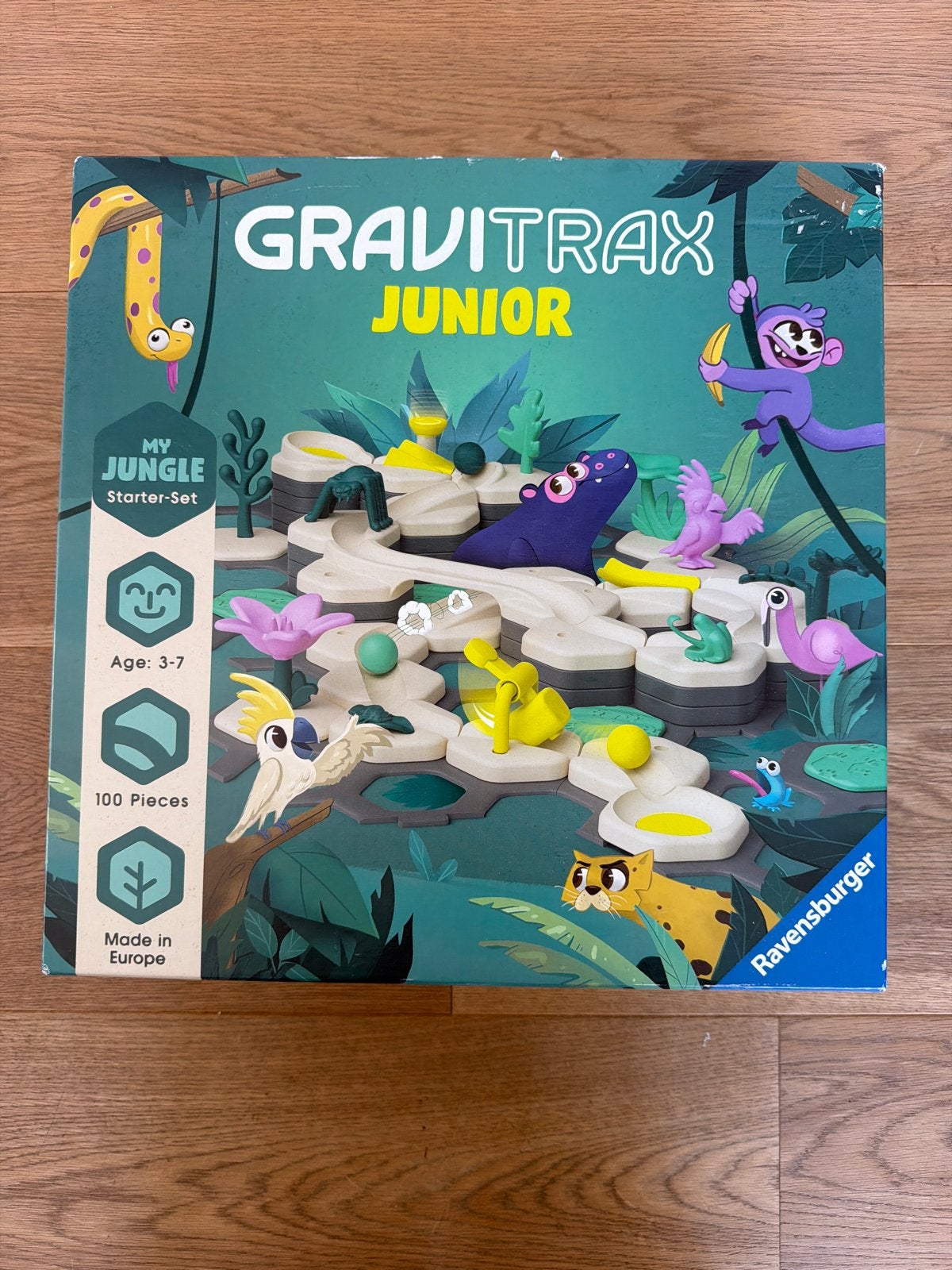 GraviTrax Junior My Jungle Starter-Set knikkerbaan, Kinderen en Baby's, Ophalen of Verzenden, Zo goed als nieuw, Bouwen