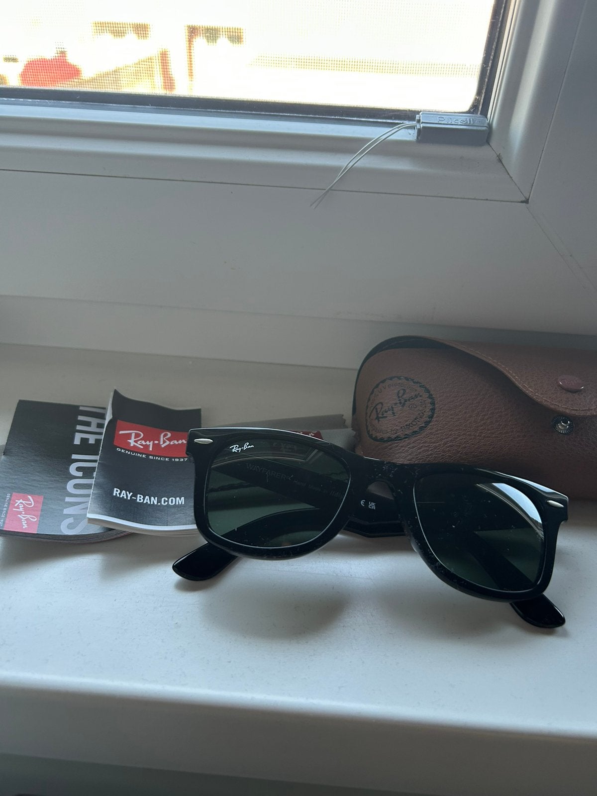 Ray ban zonnebril, Zonnebril, Zwart, Ophalen of Verzenden, Zo goed als nieuw