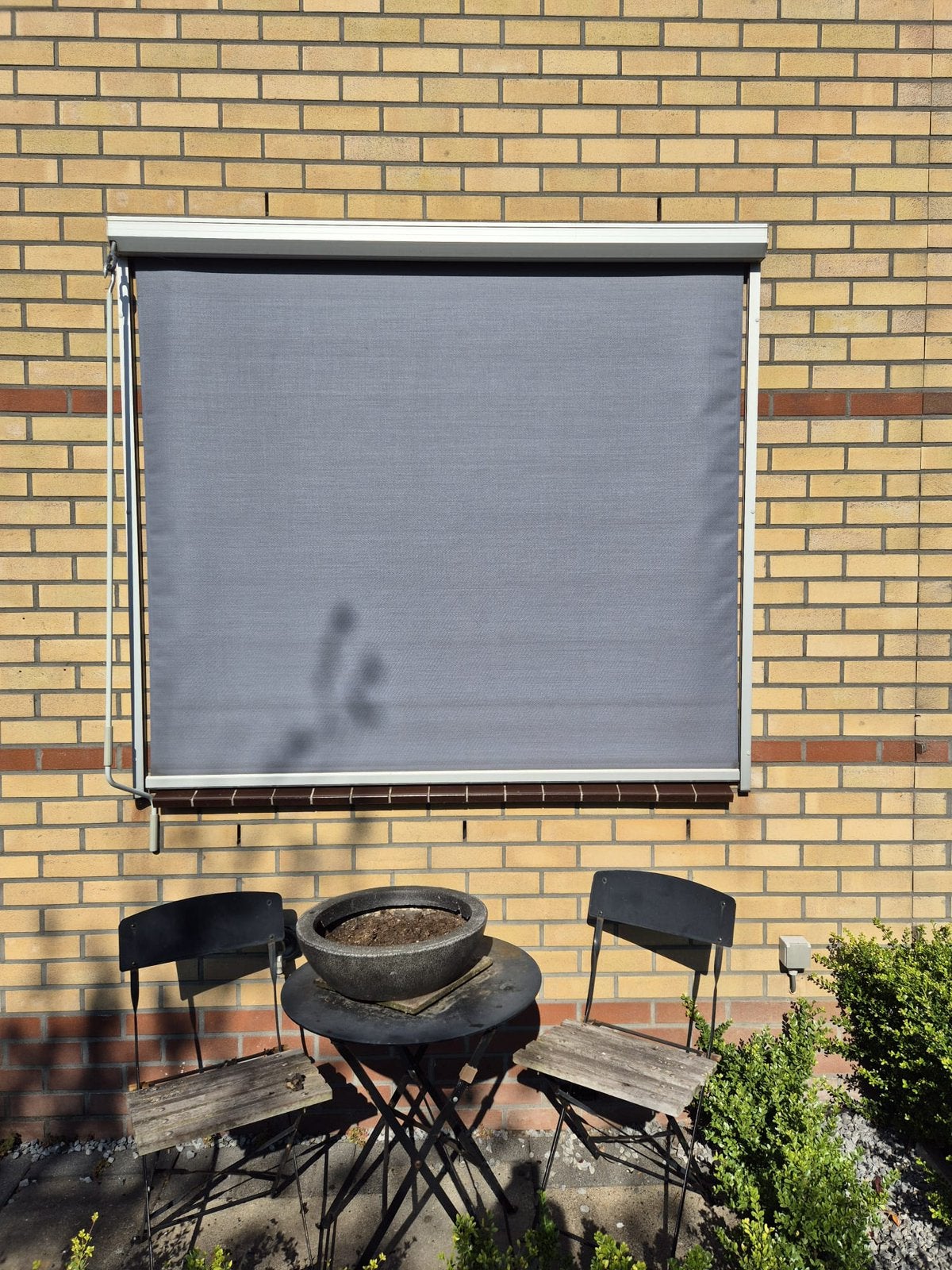 Screen zonwering, handbediening, Ophalen, Zo goed als nieuw