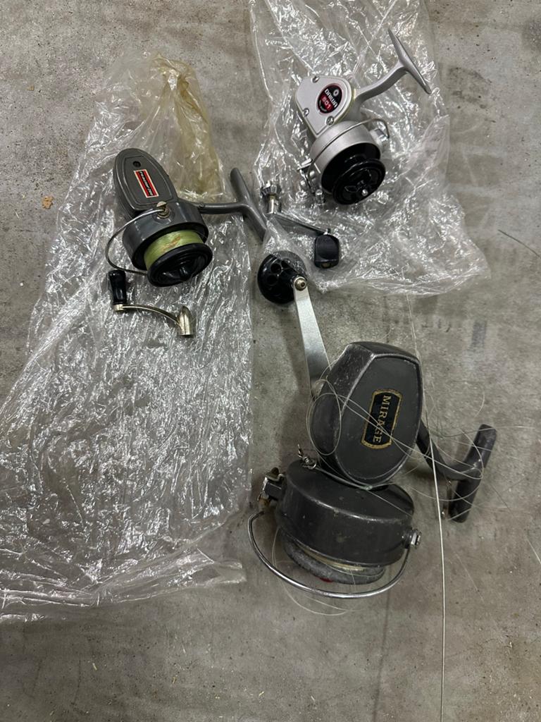 3 gebruikte vismolens, Watersport en Boten, Hengelsport | Zeevissen, Ophalen of Verzenden, Gebruikt, Molen