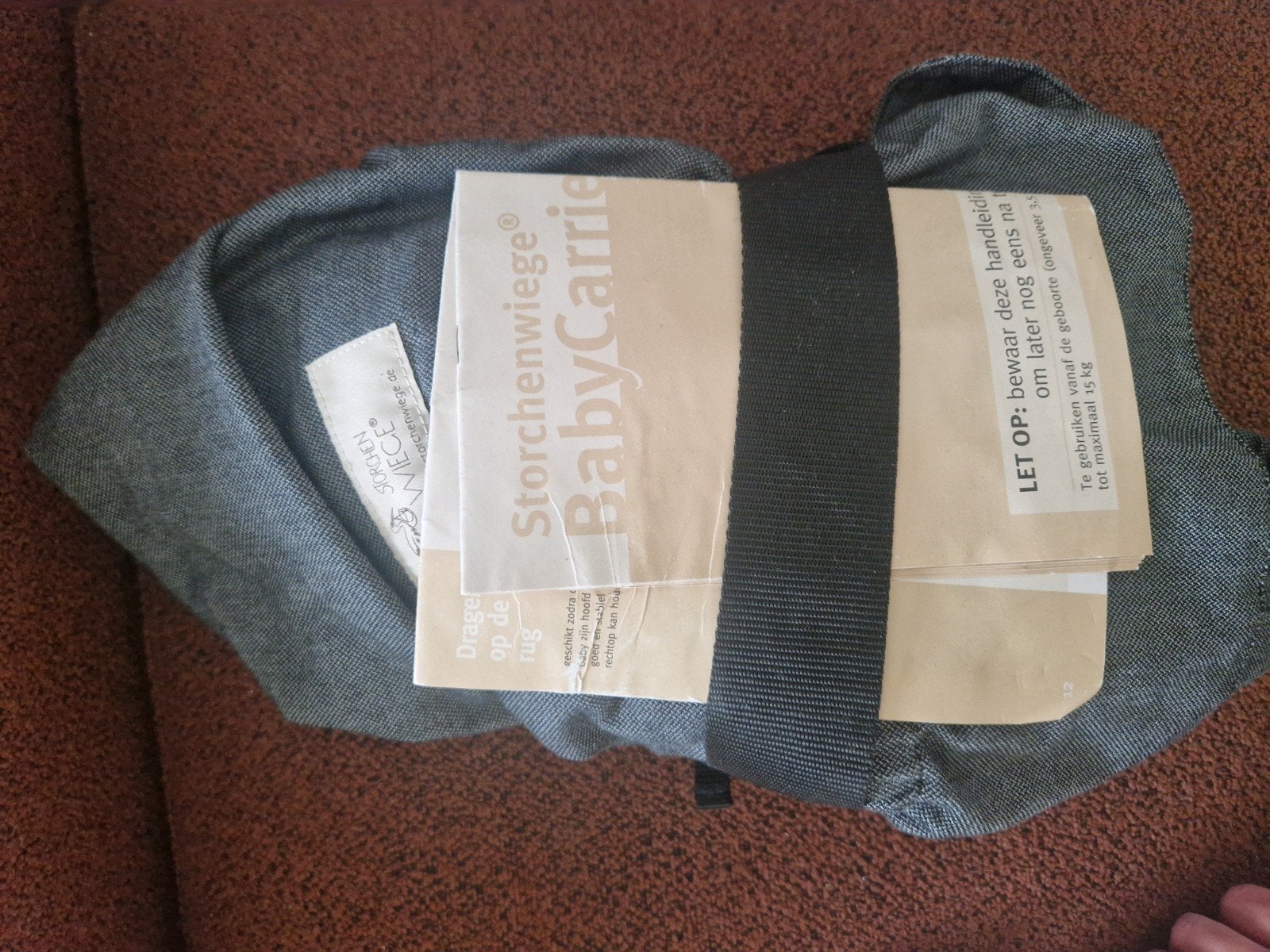 Storchenwiege BabyCarrier Draagzak, Zo goed als nieuw, Buik, Rug of Zij, Draagzak, Ophalen