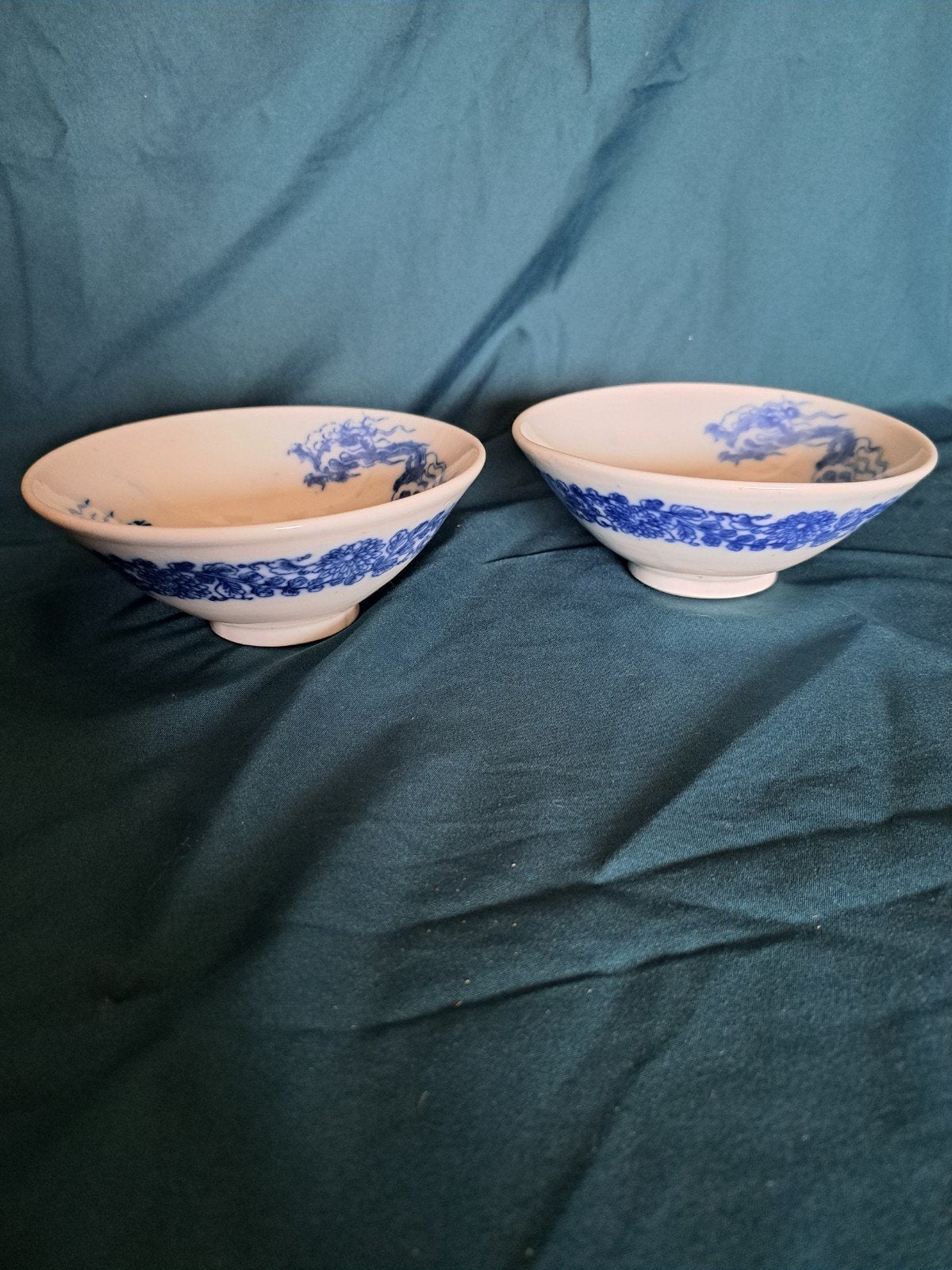 chinese blauw witte kommen, Ophalen of Verzenden