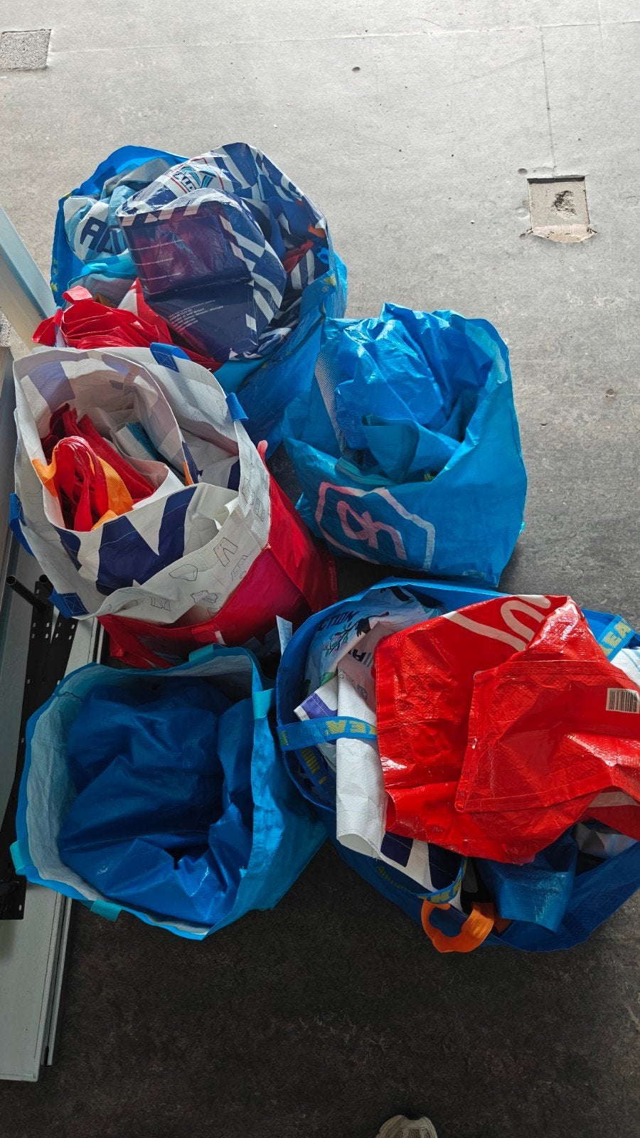 Gratis shoppers plastic boodschappentas, Ophalen, Gebruikt