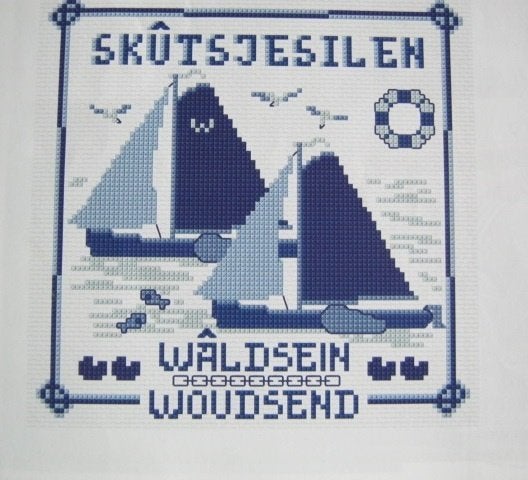 Borduurpatroon Skutsjesilen / Beste stuurlui   nr 6255, Hobby en Vrije tijd, Verzenden, Nieuw, Handborduren, Patroon