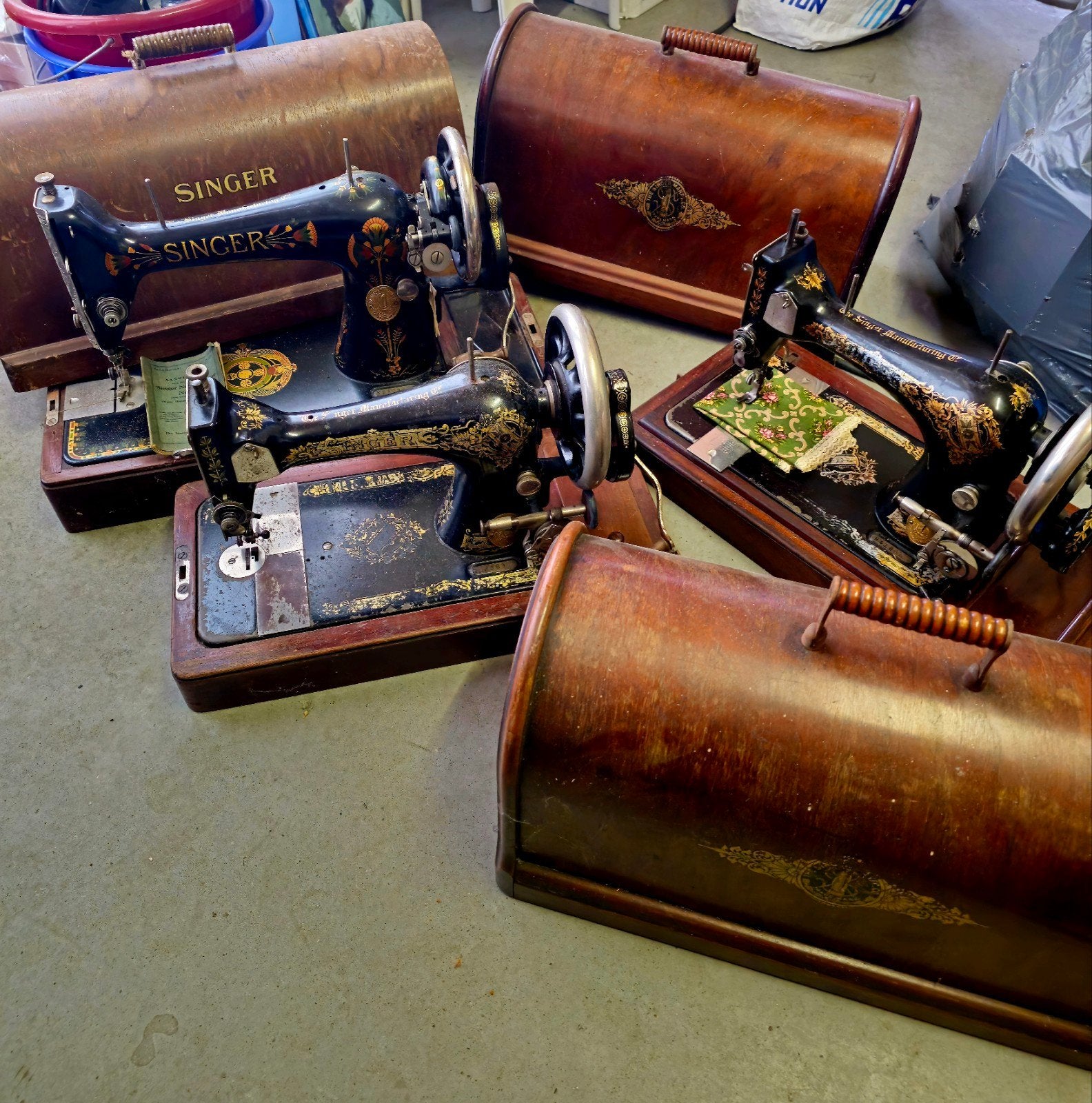 Singernaaimachines, Ophalen