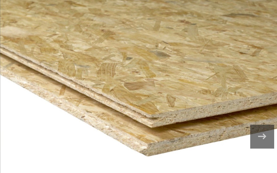 2 stuks OSB-3 Constructieplaat TG2 2440x1220x18mm, Ophalen, Zo goed als nieuw, Hout