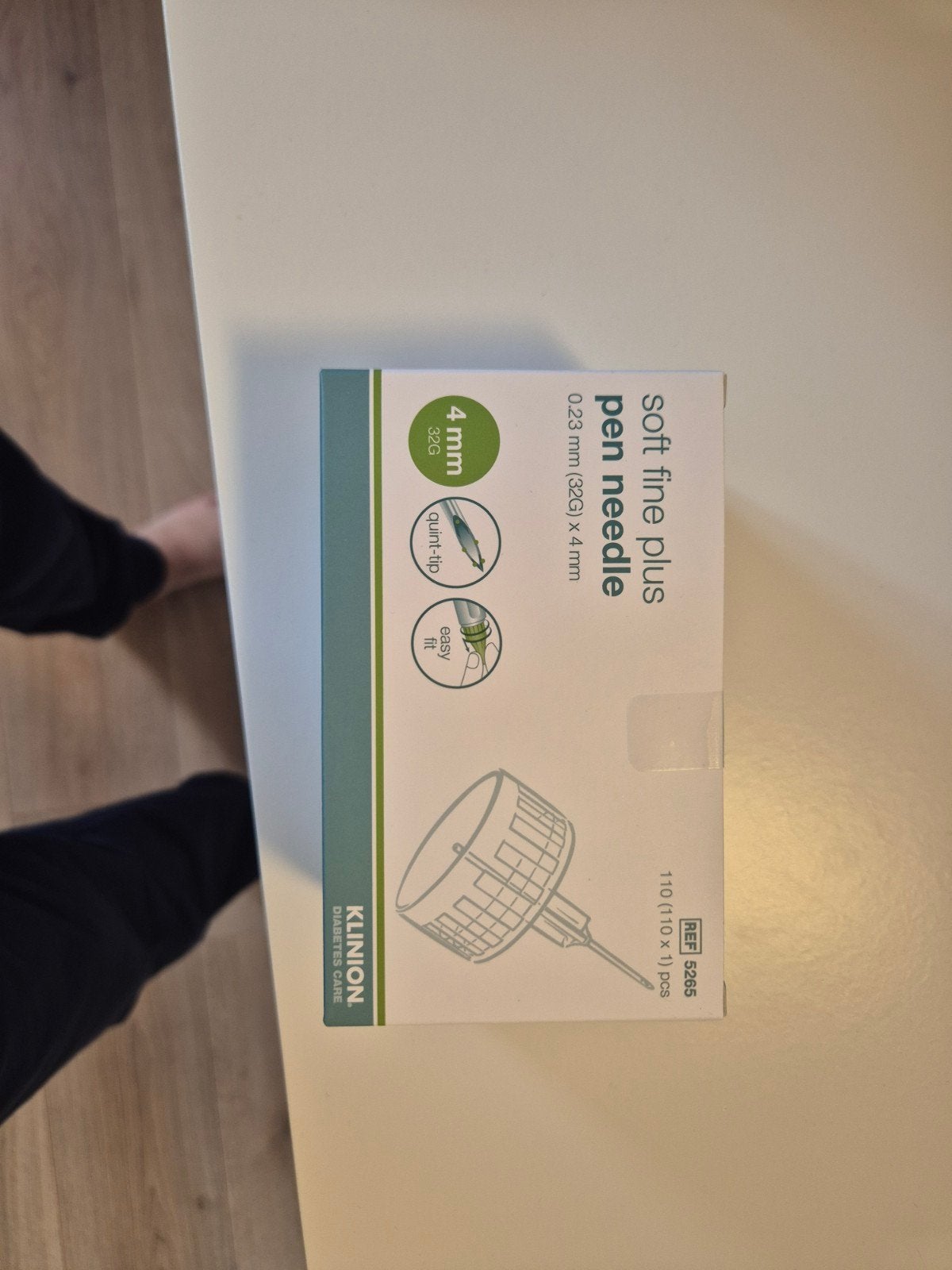 insuline naalden, Ophalen, Nieuw